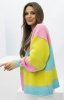Kardigan oversize Merci – niezapinany sweter damski candy-1